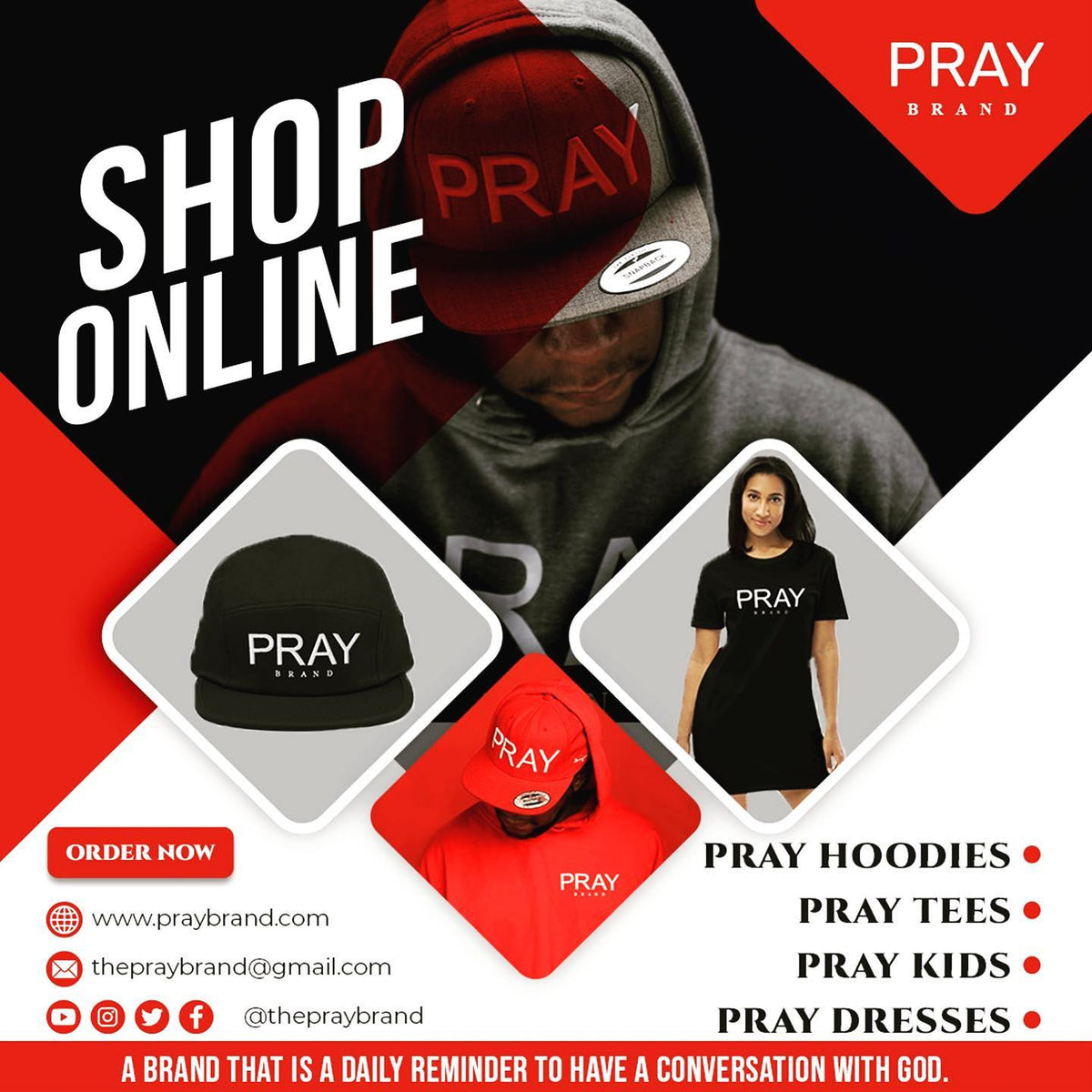 Real Men Pray Camiseta Faith Religion Pray' Sudadera con capucha premium  hombre